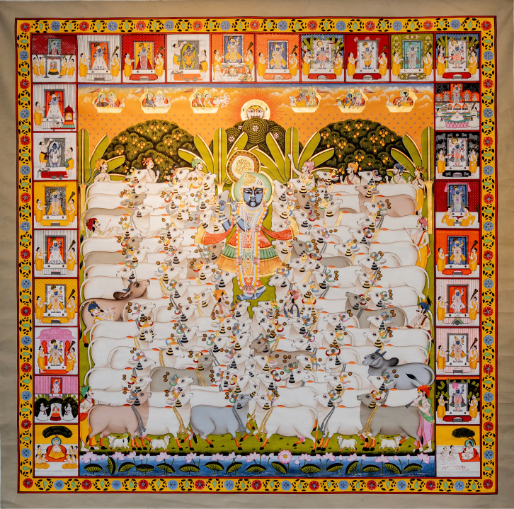 Lord Krishna Gopasthami Pichwai