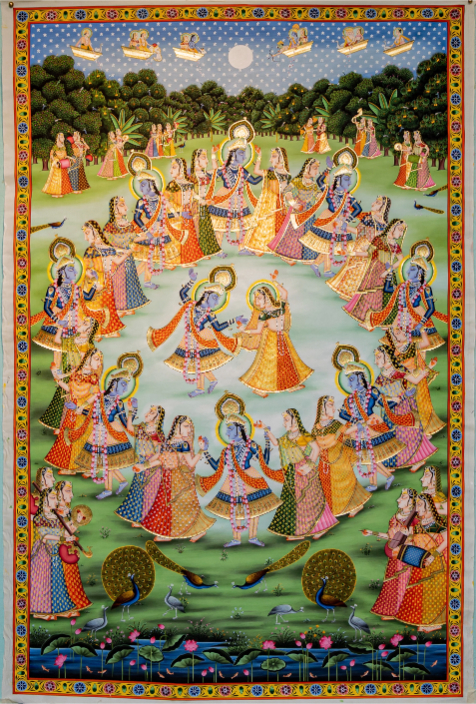 Lord Krishna Maha Raas Pichwai