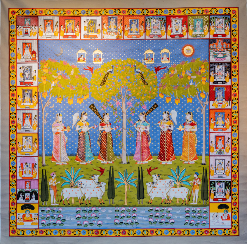 Lord Krishna Vrikshchari Pichwai