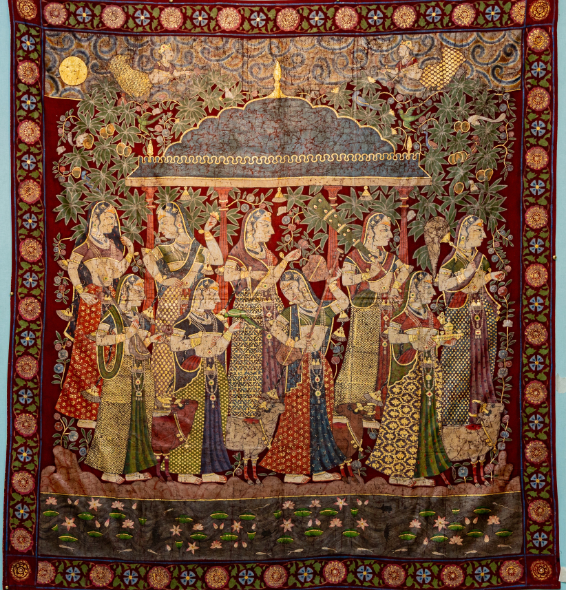Shringhaar Raas Red–Vintage Pichwai